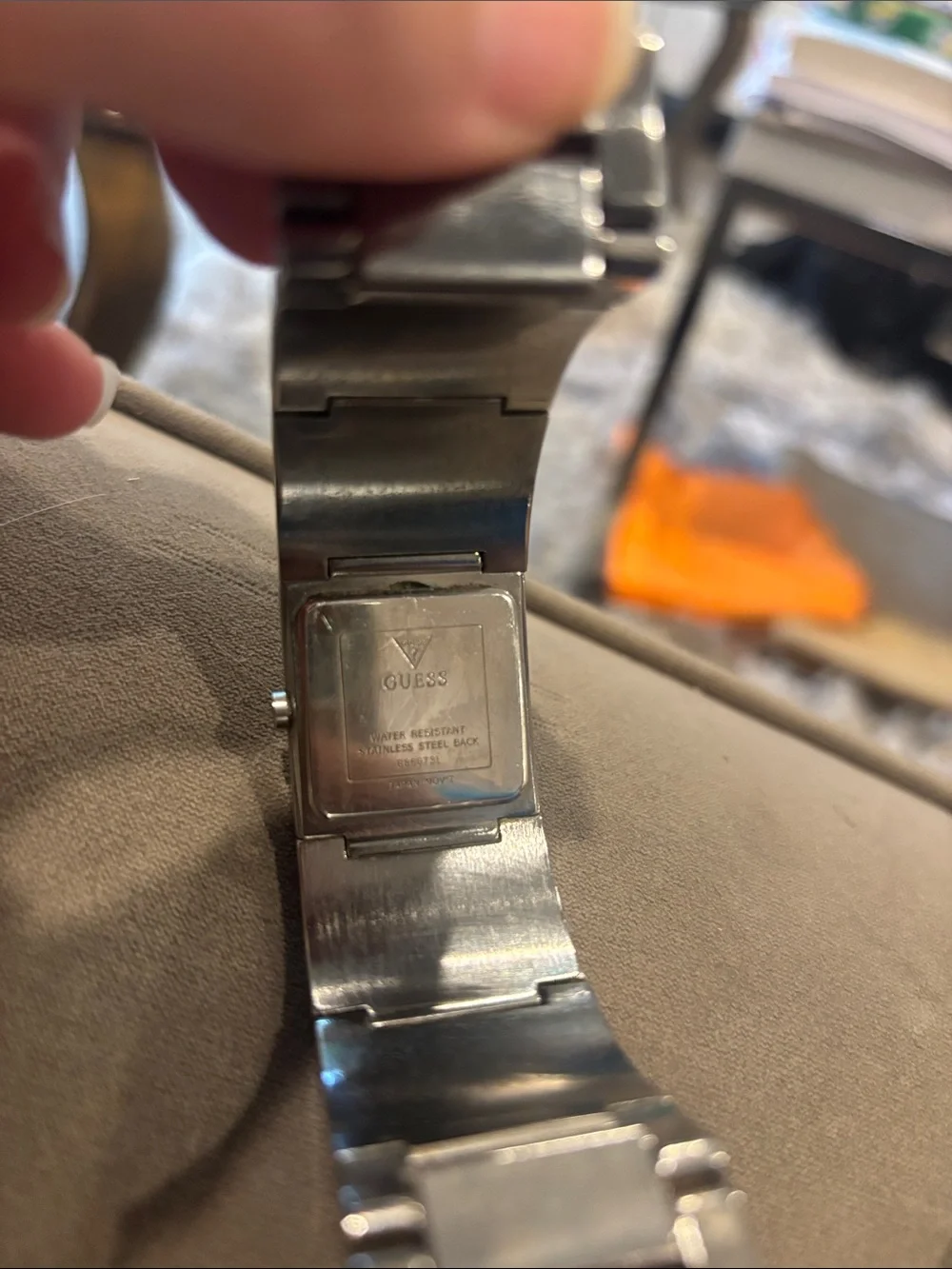 Silver Guess-Style Crystal Accent Women's Bracelet Watch